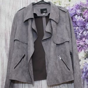 Nordstrom Kut from the Kloth Suede Grey Jacket
